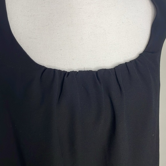 Rebecca Hampton Black Layered & Ruffled Sleeveless Top. Small - Picture 3 of 9